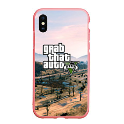 Чехол iPhone XS Max матовый Grand Theft Auto 5, цвет: 3D-баблгам