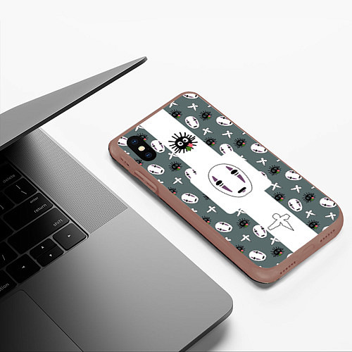 Чехол iPhone XS Max матовый Аниме Унесенные призраками / 3D-Коричневый – фото 3