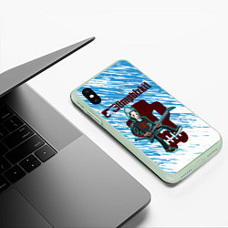 Чехол iPhone XS Max матовый LIMP BIZKIT, цвет: 3D-салатовый — фото 2