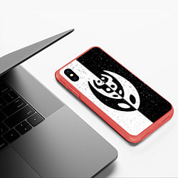 Чехол iPhone XS Max матовый Hollow Knight, цвет: 3D-красный — фото 2
