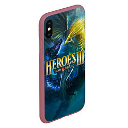 Чехол iPhone XS Max матовый Heroes of Might and Magic, цвет: 3D-малиновый — фото 2