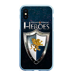 Чехол iPhone XS Max матовый Heroes of Might and Magic, цвет: 3D-голубой