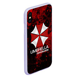 Чехол iPhone XS Max матовый UMBRELLA CORP, цвет: 3D-светло-сиреневый — фото 2