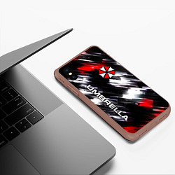 Чехол iPhone XS Max матовый UMBRELLA CORPORATION, цвет: 3D-коричневый — фото 2