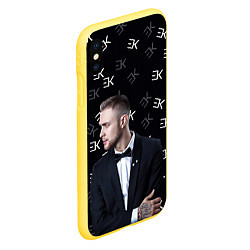 Чехол iPhone XS Max матовый Егор Крид, цвет: 3D-желтый — фото 2