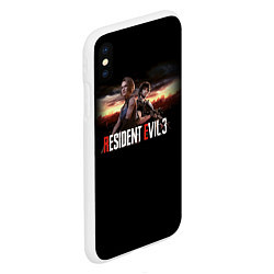 Чехол iPhone XS Max матовый Resident Evil 3, цвет: 3D-белый — фото 2