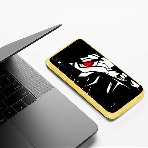 Чехол iPhone XS Max матовый THE WITCHER / 3D-Желтый – фото 3