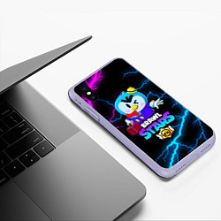 Чехол iPhone XS Max матовый BRAWL STARS MRP, цвет: 3D-светло-сиреневый — фото 2