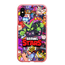 Чехол iPhone XS Max матовый BRAWL STARS VIRUS 8-BIT, цвет: 3D-баблгам