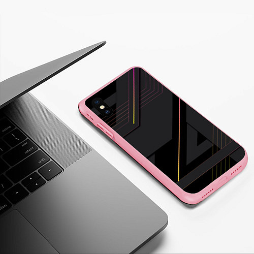 Чехол iPhone XS Max матовый Modern Geometry / 3D-Баблгам – фото 3