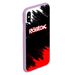 Чехол iPhone XS Max матовый ROBLOX, цвет: 3D-сиреневый — фото 2