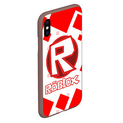 Чехол iPhone XS Max матовый ROBLOX, цвет: 3D-коричневый — фото 2