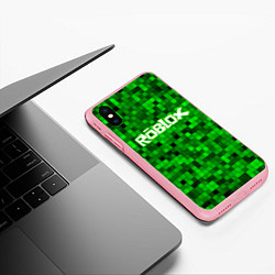 Чехол iPhone XS Max матовый Roblox, цвет: 3D-баблгам — фото 2