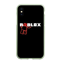 Чехол iPhone XS Max матовый Роблокс Roblox