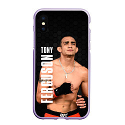 Чехол iPhone XS Max матовый EL CUCUY Tony Ferguson, цвет: 3D-светло-сиреневый