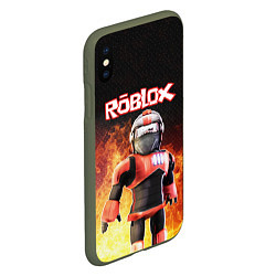 Чехол iPhone XS Max матовый ROBLOX, цвет: 3D-темно-зеленый — фото 2