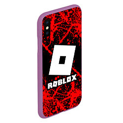 Чехол iPhone XS Max матовый Roblox, цвет: 3D-фиолетовый — фото 2