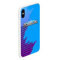 Чехол iPhone XS Max матовый Roblox, цвет: 3D-белый — фото 2