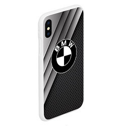 Чехол iPhone XS Max матовый BMW, цвет: 3D-белый — фото 2