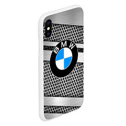 Чехол iPhone XS Max матовый BMW, цвет: 3D-белый — фото 2
