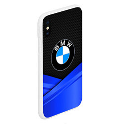 Чехол iPhone XS Max матовый BMW, цвет: 3D-белый — фото 2