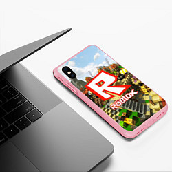 Чехол iPhone XS Max матовый ROBLOX, цвет: 3D-баблгам — фото 2