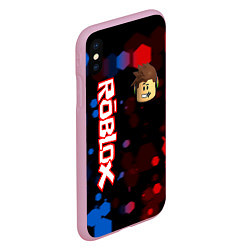 Чехол iPhone XS Max матовый ROBLOX, цвет: 3D-розовый — фото 2