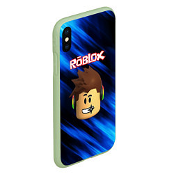 Чехол iPhone XS Max матовый ROBLOX, цвет: 3D-салатовый — фото 2