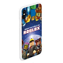 Чехол iPhone XS Max матовый ROBLOX, цвет: 3D-белый — фото 2