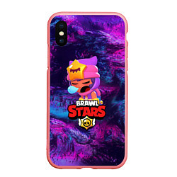 Чехол iPhone XS Max матовый BRAWL STARS SANDY, цвет: 3D-баблгам