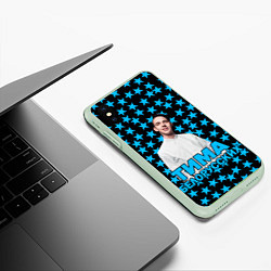 Чехол iPhone XS Max матовый Тима Белорусских, цвет: 3D-салатовый — фото 2