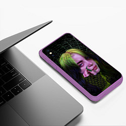 Чехол iPhone XS Max матовый ПАУТИНА, цвет: 3D-фиолетовый — фото 2