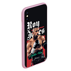 Чехол iPhone XS Max матовый Roy Jones, цвет: 3D-розовый — фото 2