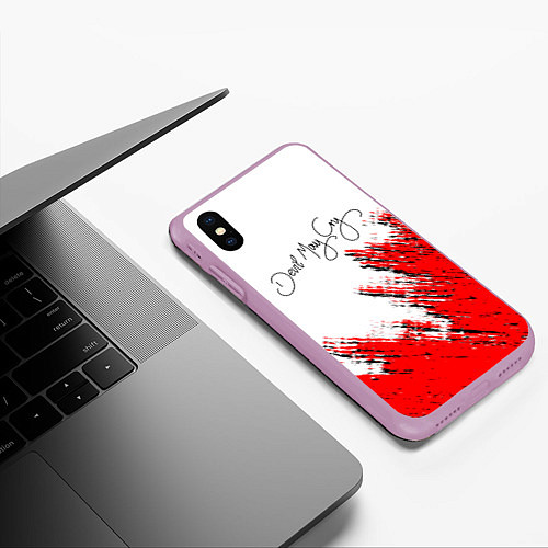 Чехол iPhone XS Max матовый DEVIL MAY CRY / 3D-Сиреневый – фото 3