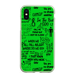 Чехол iPhone XS Max матовый GREEN BILLIE EILISH, цвет: 3D-салатовый
