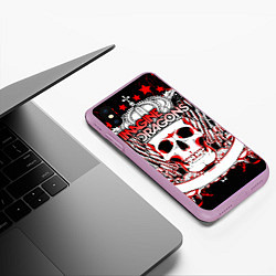 Чехол iPhone XS Max матовый Imagine Dragons, цвет: 3D-сиреневый — фото 2