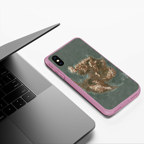 Чехол iPhone XS Max матовый Ard Skellig / 3D-Розовый – фото 3