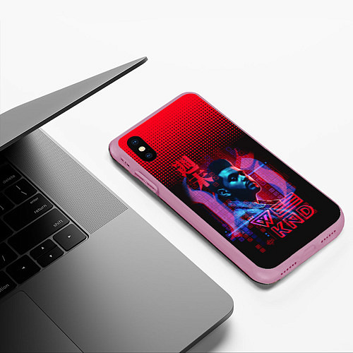 Чехол iPhone XS Max матовый The Weekend / 3D-Розовый – фото 3
