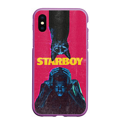 Чехол iPhone XS Max матовый STARBOY, цвет: 3D-фиолетовый