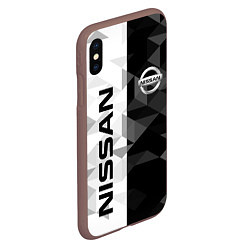 Чехол iPhone XS Max матовый NISSAN, цвет: 3D-коричневый — фото 2