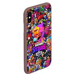 Чехол iPhone XS Max матовый BRAWL STARS: SANDY, цвет: 3D-коричневый — фото 2