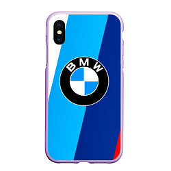 Чехол iPhone XS Max матовый BMW, цвет: 3D-сиреневый