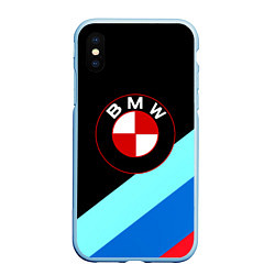 Чехол iPhone XS Max матовый BMW, цвет: 3D-голубой