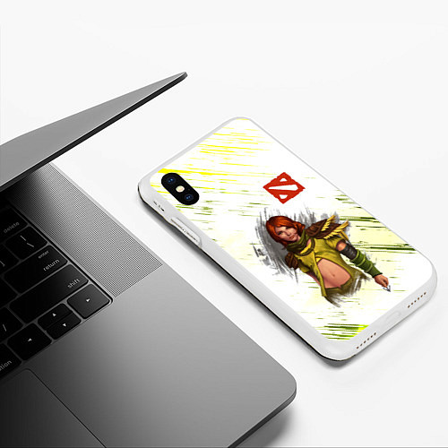 Чехол iPhone XS Max матовый Windranger / 3D-Белый – фото 3