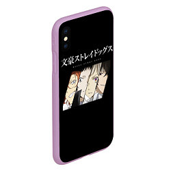 Чехол iPhone XS Max матовый Bungou Stray Dogs, цвет: 3D-сиреневый — фото 2