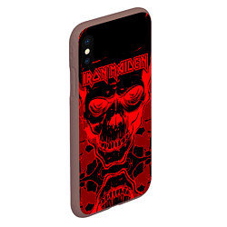 Чехол iPhone XS Max матовый Iron Maiden, цвет: 3D-коричневый — фото 2