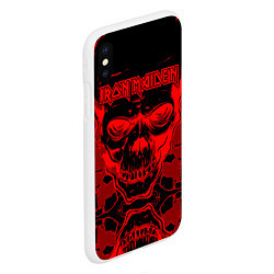 Чехол iPhone XS Max матовый Iron Maiden, цвет: 3D-белый — фото 2