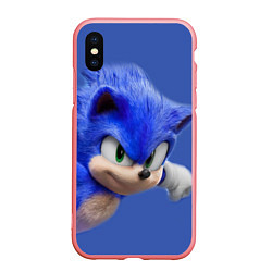 Чехол iPhone XS Max матовый SONIC