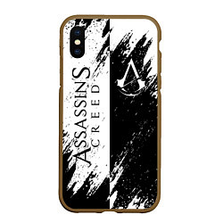 Чехол iPhone XS Max матовый ASSASSIN'S CREED, цвет: 3D-коричневый