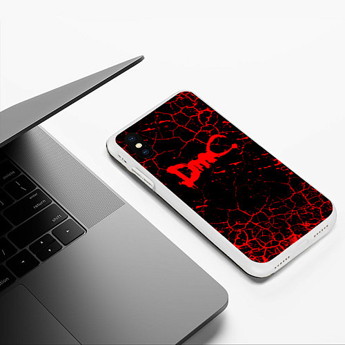 Чехол iPhone XS Max матовый DEVIL MAY CRY / 3D-Белый – фото 3